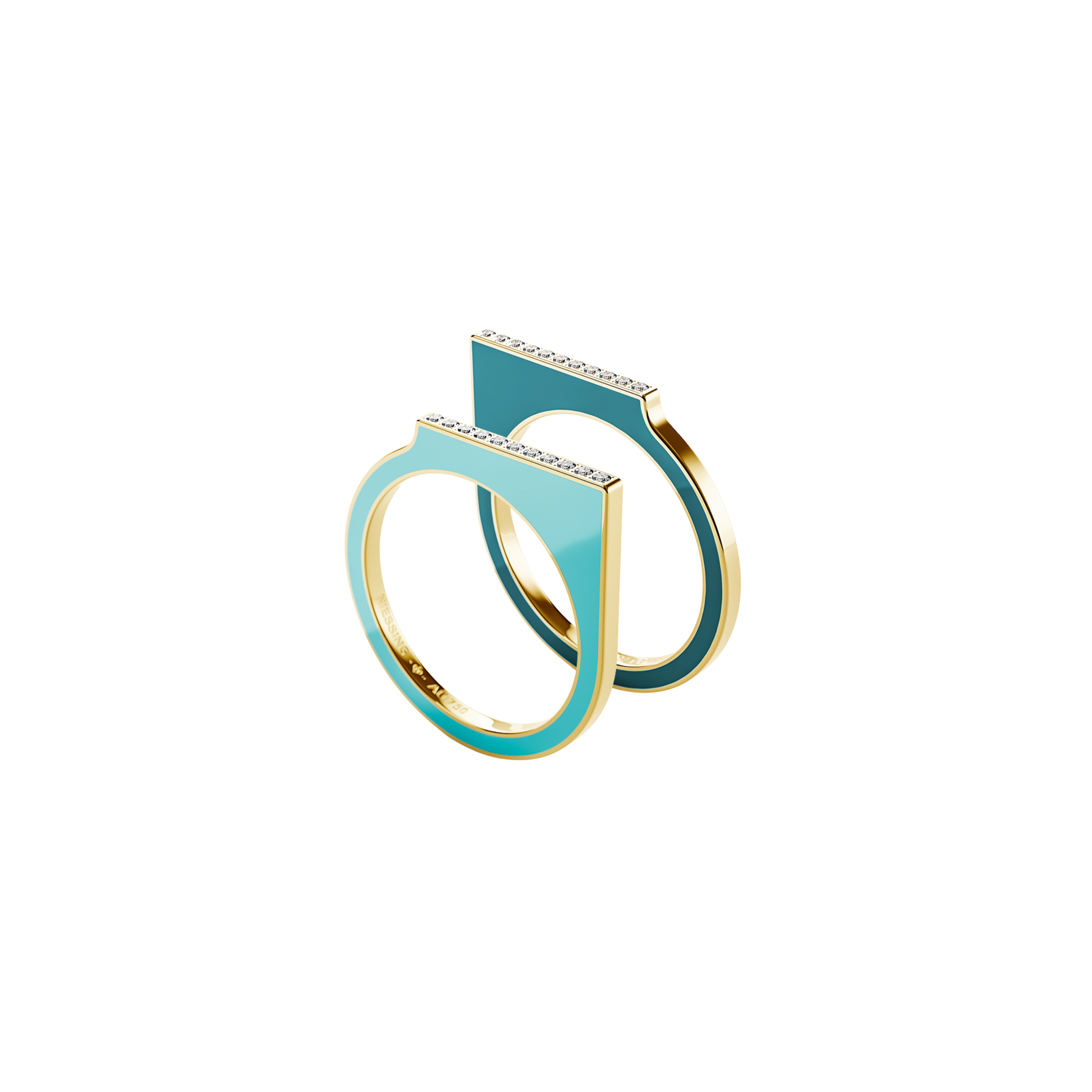 Setario Square Diamond Ring