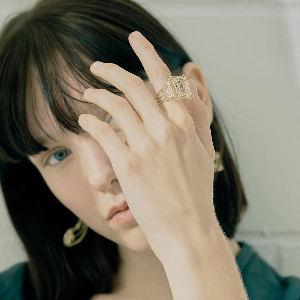Ink Square Maxi Ring