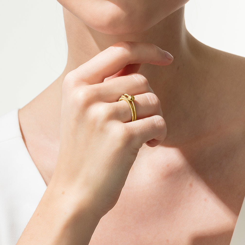 Colette Ring - 3 laps with diamond