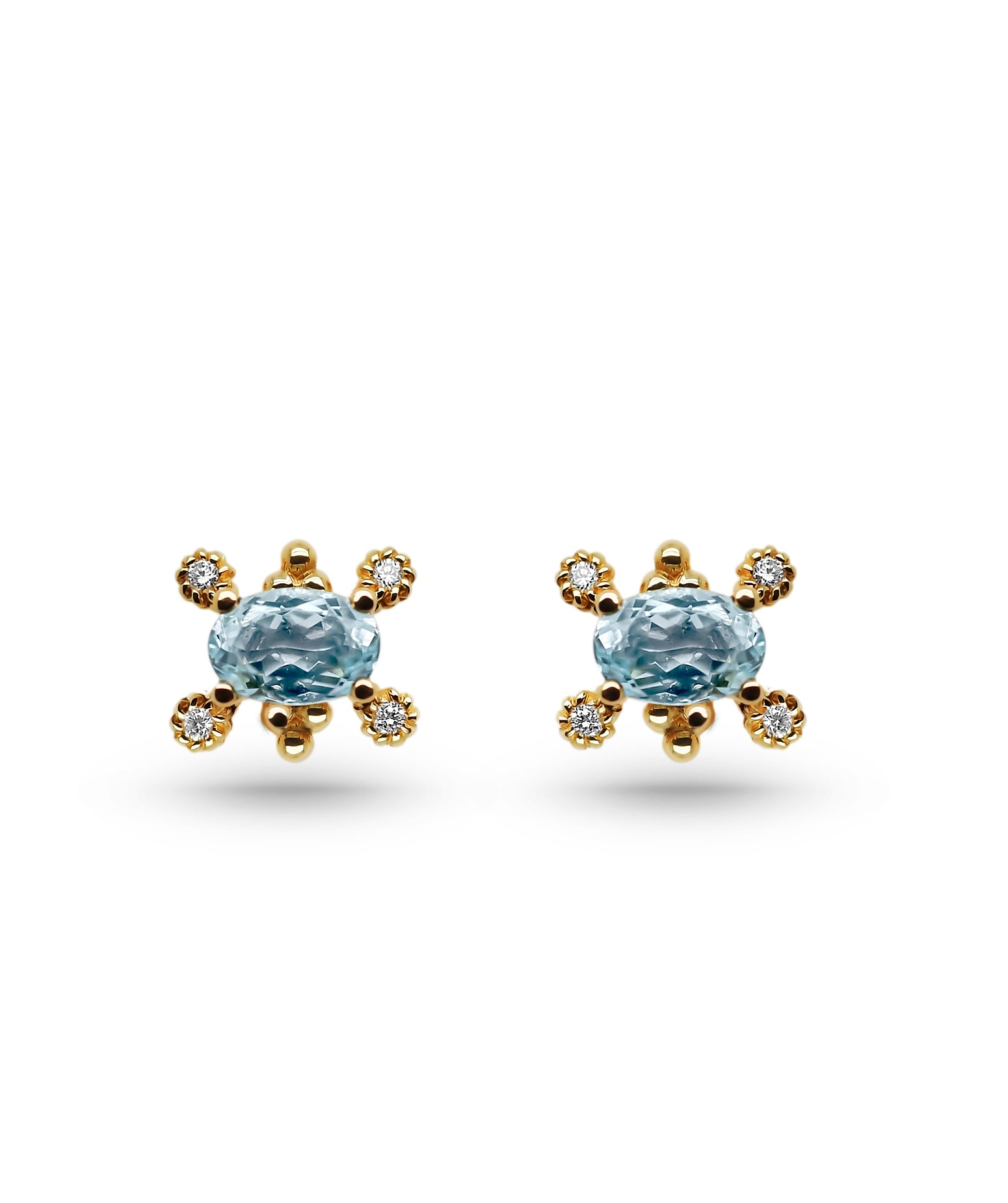 Brincos Mundi Dots Blue
