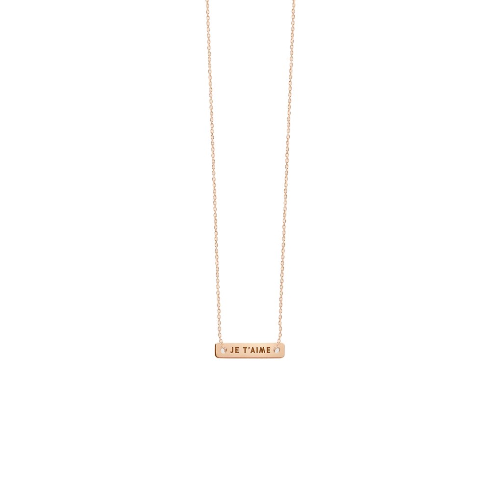 Je t'aime Bonnie &amp; Clyde Necklace