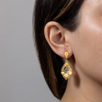 Aquamarine Boat Earrings