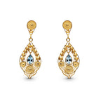 Aquamarine Boat Earrings