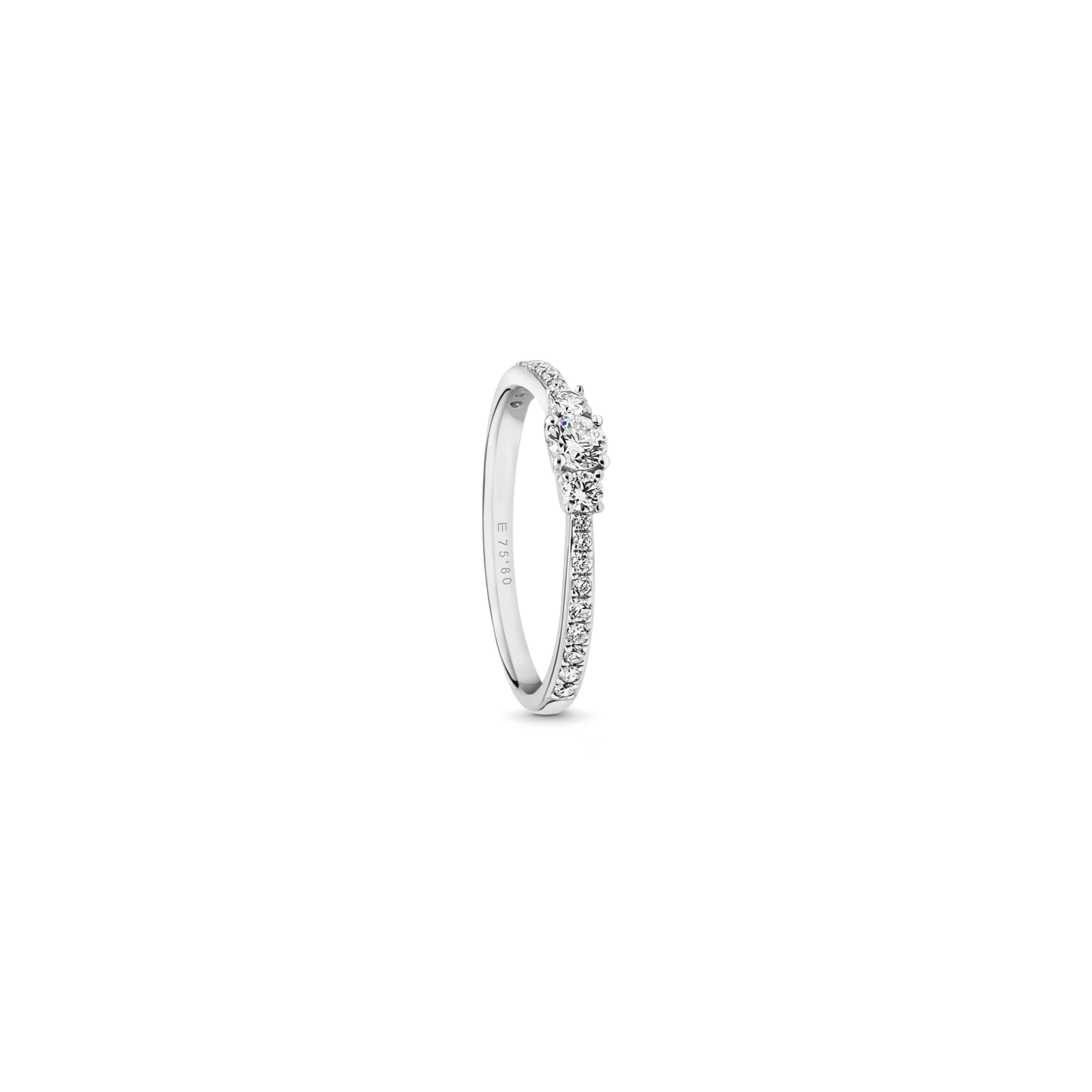 Anel Mini Trilogia Pave